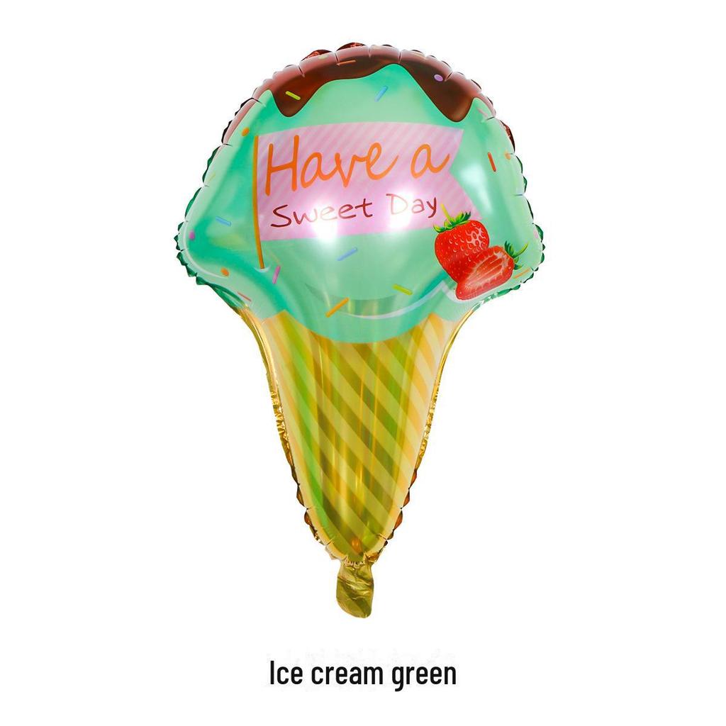 Colorful Donut Ice Cream Balloon for Children's Birthday Party