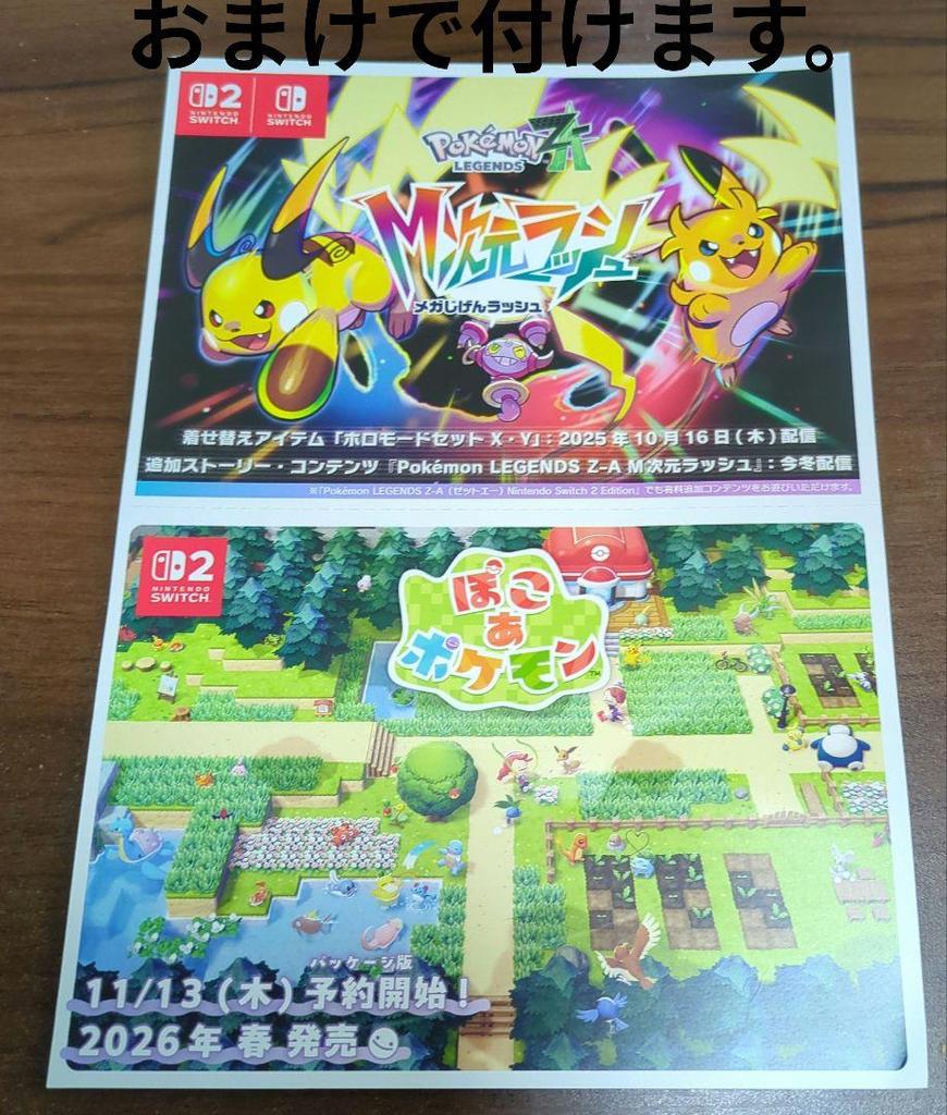 [USED] Pokémon Legends ZA Early Purchase Bonus: Original Melamine Plate