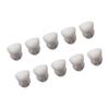 10Pcs Set Hearing Aid Domes 10mm Double Bass Domes Silicone Earplugs Replacement for Hearing AmplifiersBlack