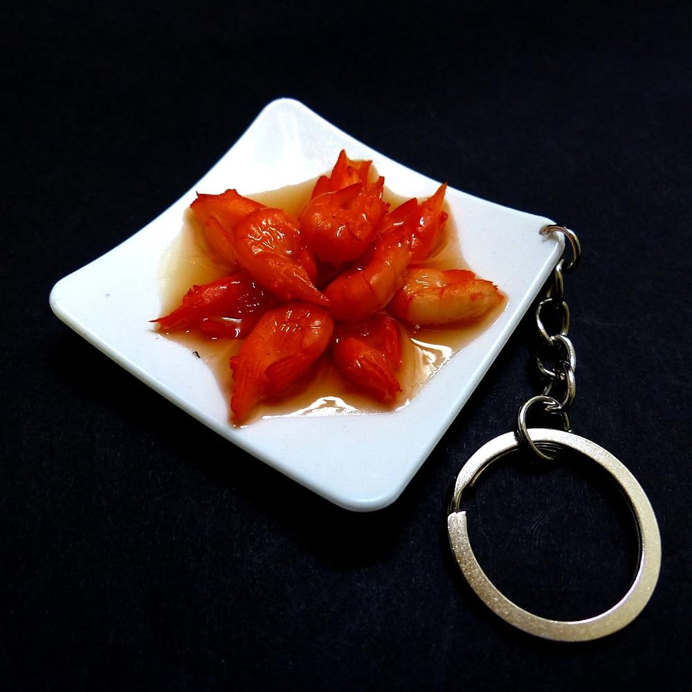 Food Sample GS-062 Shrimp Chili Keychain Japanese Cuisine Accessory