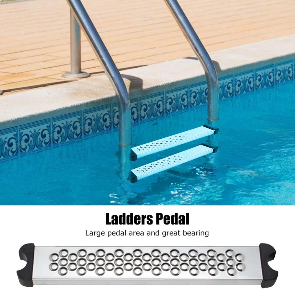 Gradino di Ricambio per Scala da Piscina Acciaio Inossidabile Gradino Rung per Scala da Piscina Gradino Antiscivolo Parti per Uso Esterno Accessorio Pedale