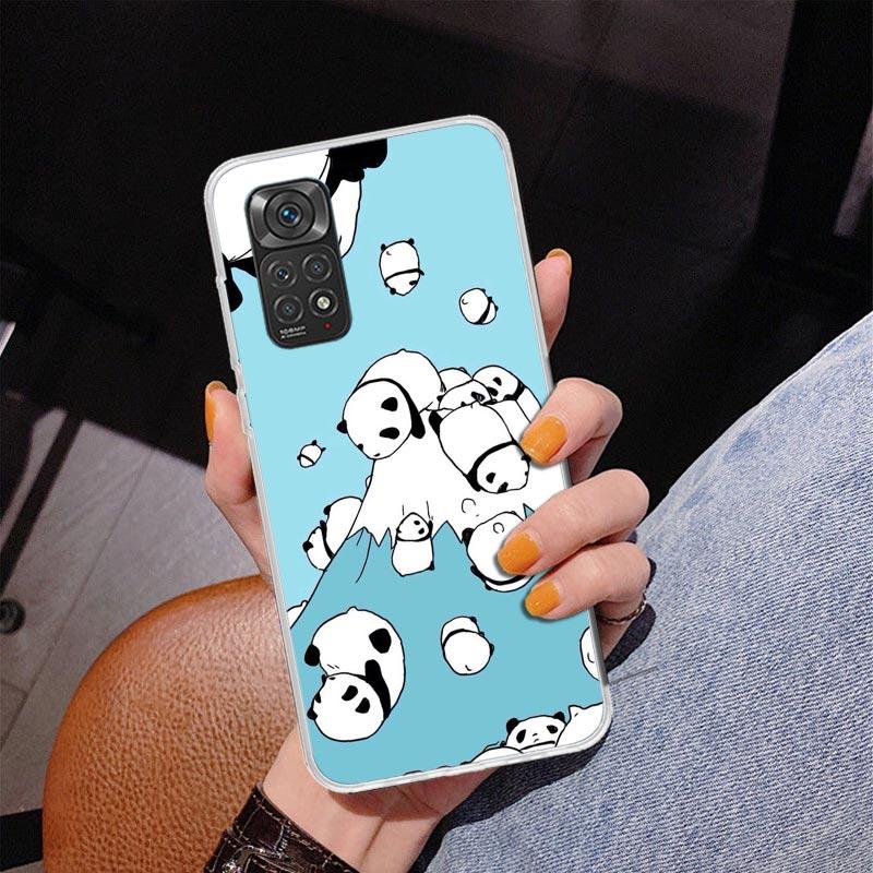 Cartoon Cute Panda Bear Phnoe Case for Phnoe Case for Xiaomi Redmi Note 15 14 14S 13 Pro Plus 12 12S 11S 11E 10S 10 11T 5G Uniqu