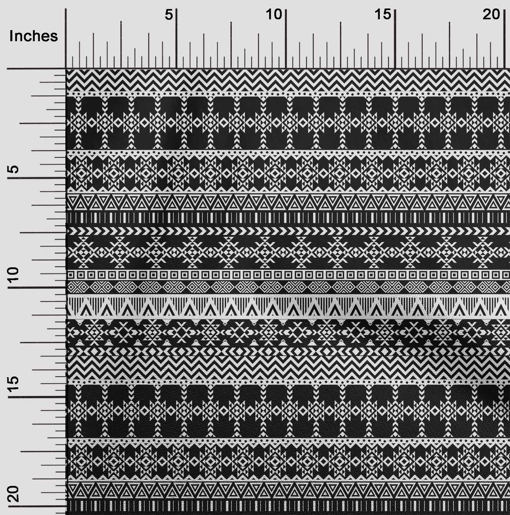 oneOone Cotton Flex Dark Chocolate Fabric Aztec Tribal Craft Projects Decor Fabric Printed By The Yard 40 Inch