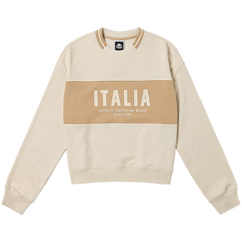 Kappa Women s Retro Cropped Knit Pullover Sweatshirt K0D82WT05 XL