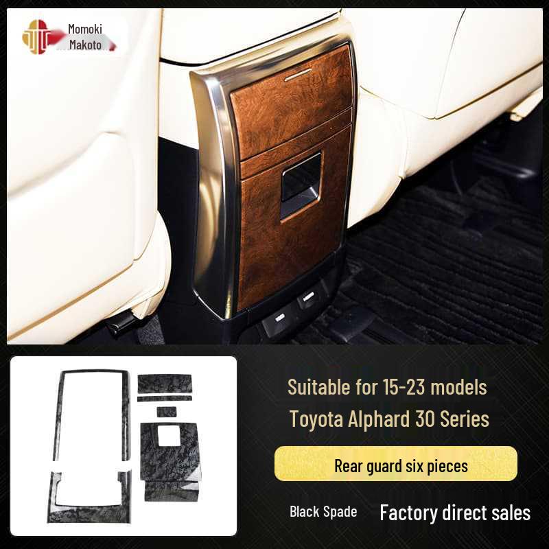 Carbon Fiber Interior Stickers for 15-23 Alphard Vellfire 30 Series, Scratch-Resistant