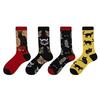 Cansok Mens Socks Footwear Animal Pattern Casual Cotton Set