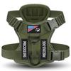 Large Dog Tactical Harness With Reflective Strips Adjustable Pet Leash Vest Night Walks S M L XL