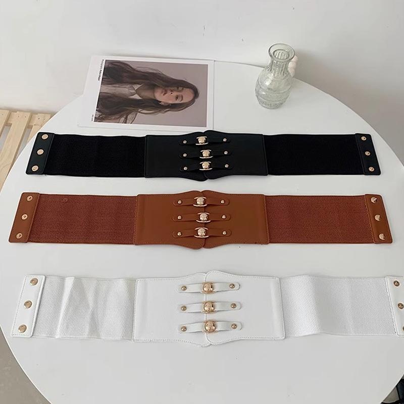 Elastic Wide Corset Belts For Women Waist Plus Size Belt Female Dress Waistband Big Stretch Cummerbunds Clothes Accessory
