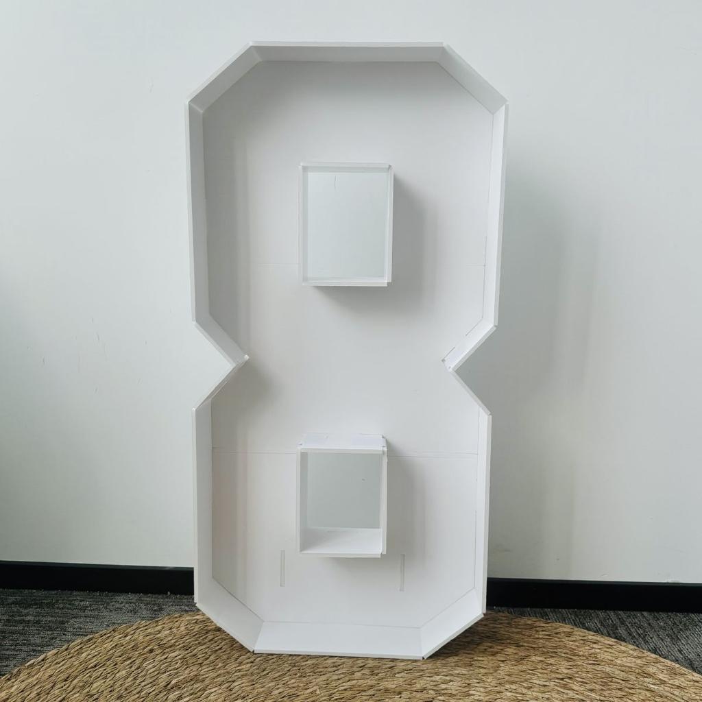 1Pcs 73cm DIY Balloon Frame Numbers,Foam Board Numbers for 1st 18th 21th Birthday Party Decorations,DIY Kit Newest Plug-in Design EASY Assembly