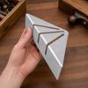 2/3 Piezas Escuadra de Inglete para Carpintero de Alta Resistencia, Escuadra de Inglete Metálica de 22.5-90 Grados, Escuadra Triangular de Inglete de Alta Precisión para Tubos Cuadrados, Tubos Redondos, Ángulos