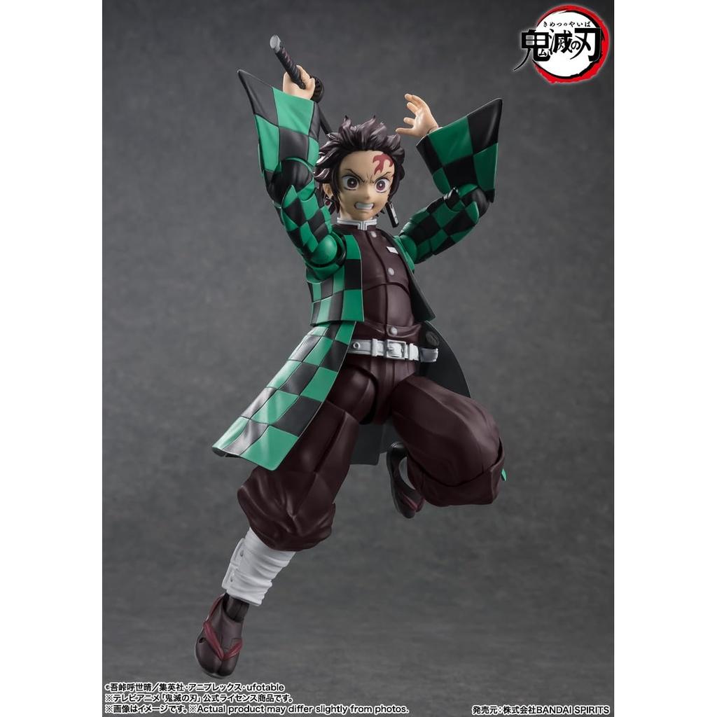 TAMASHII NATIONS S.H. Figuarts Demon Slayer Tanjiro Kamado Action Figure 140mm PVC & ABS Painted Collectible