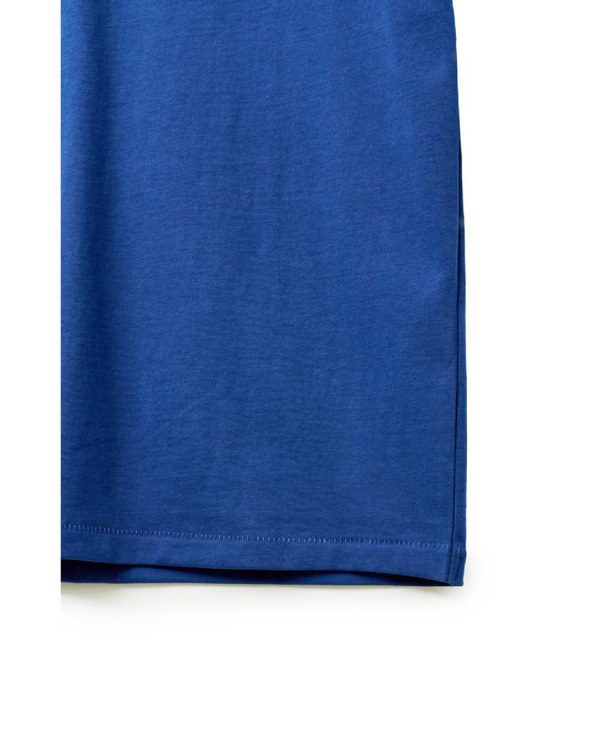 Haechinglum Crop Tee 1/2 Dark Blue