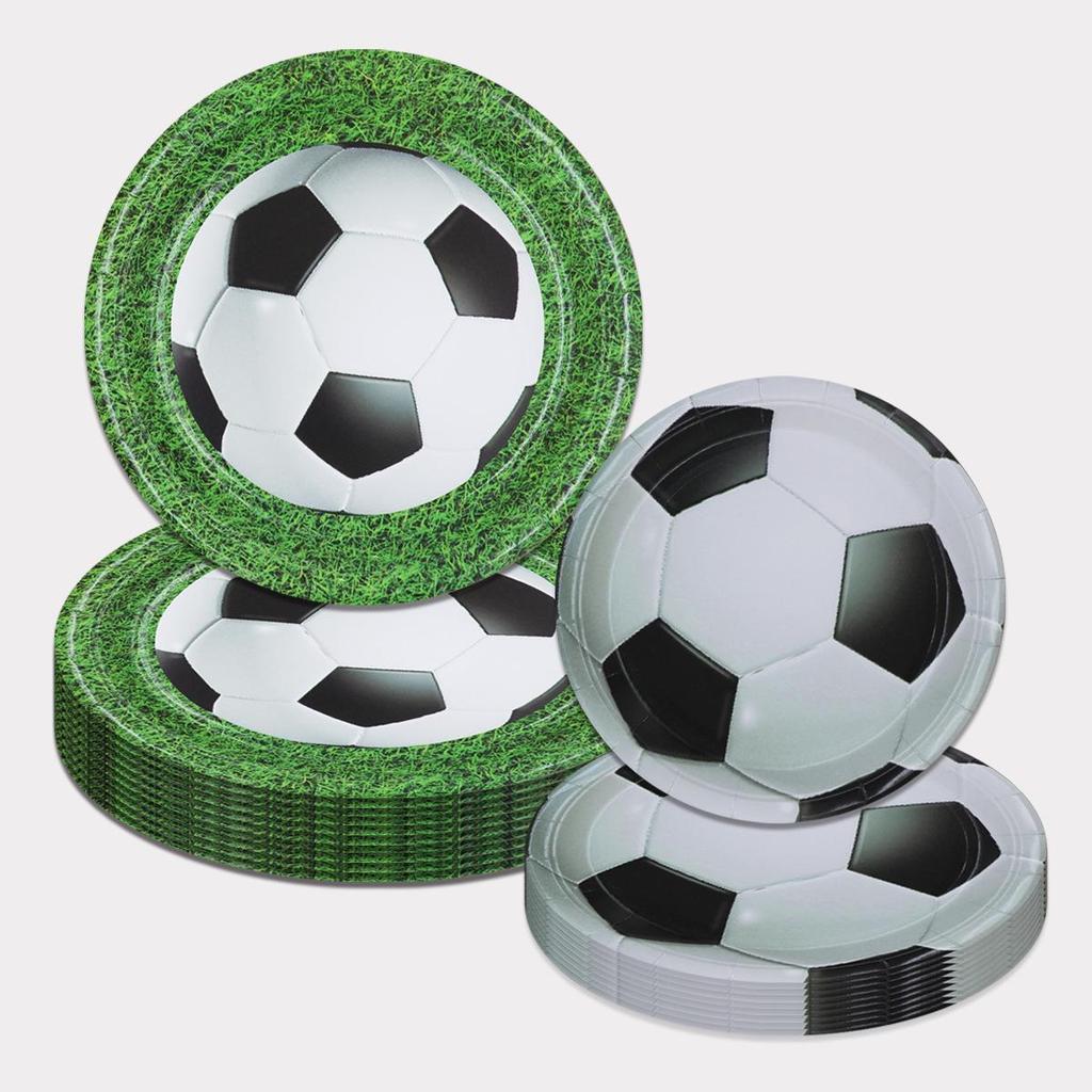 World Cup Kids' Party Supplies Set: Pull Flags, Paper Cups, Plates