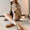Girl~ Retro Color Matching Thick Bottom Casual Marathon Woman