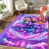 K-Pop Witch Hunters Print Crystal Velvet Plush Rug AntiSlip Resistant Floor Carpet For Indoor Household Home Decoration