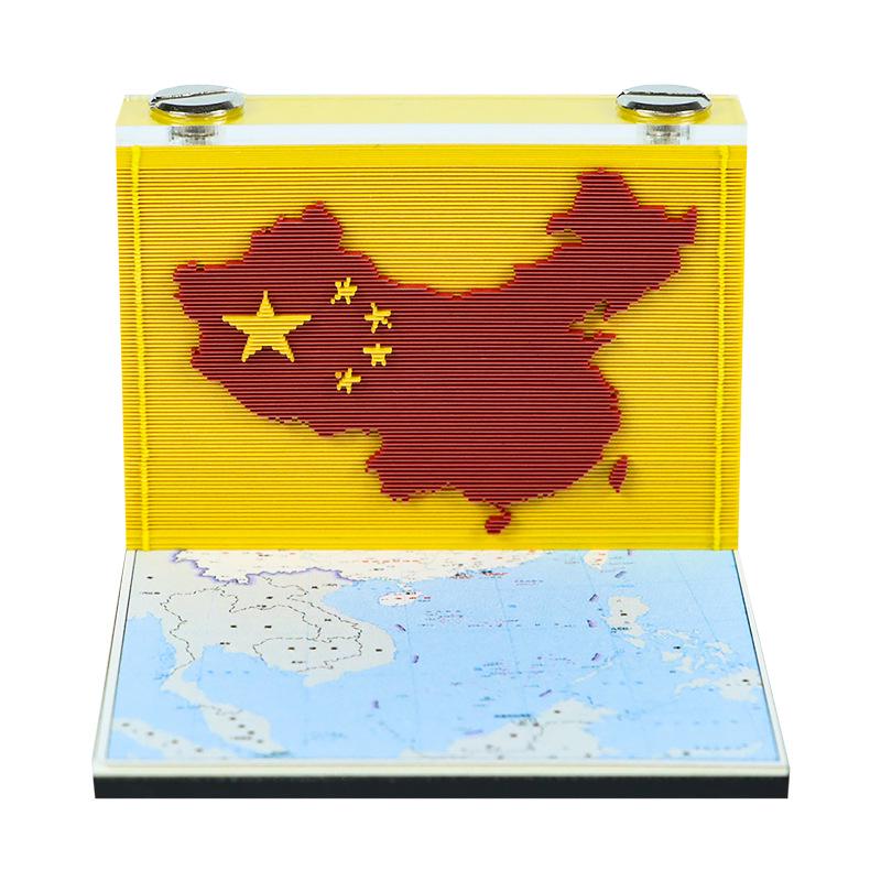 Guochao 3D Paper Carving Sticky Notes Book - Creative Tourist Attraction Souvenir.