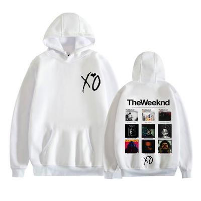Raper The Weeknd Grafika Okładki Albumu Bluzy z Kapturem Mężczyźni Kobiety Odzież Vintage High Street Bluzy z Kapturem Oversize Bluzy