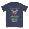 Super Marios Piranha Plant Oh Snap Vintage T Shirt Mens Cotton Humor TShirts Tee Shirt Short Sleeve Tops 4XL 5XL
