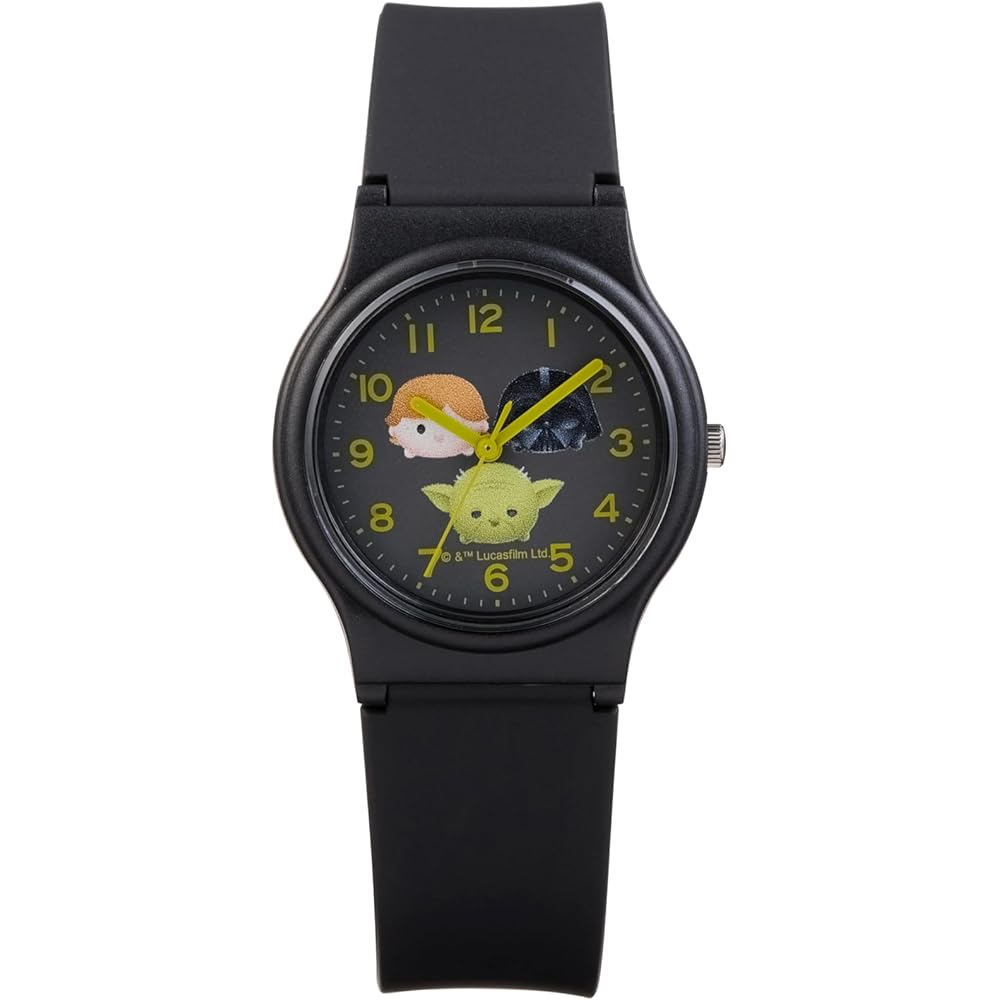 Citizen Q&Q Analog Watch Disney Tsum Tsum Star Wars Yoda Darth Vader Luke Waterproof with Urethane Strap V06A-506VK