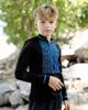 Classic Boys’ Embroidered Shirt – Long Sleeve & Traditional Geometric Patterns, Any Season, 6128-015-22 HC