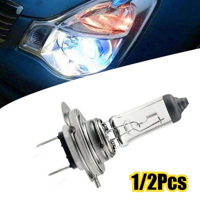 H7 Car Headlight Bulbs 55W Xenon Halogen White Light 12V Replacement Lamp for Auto Exterior Auto Accessories High Brightness