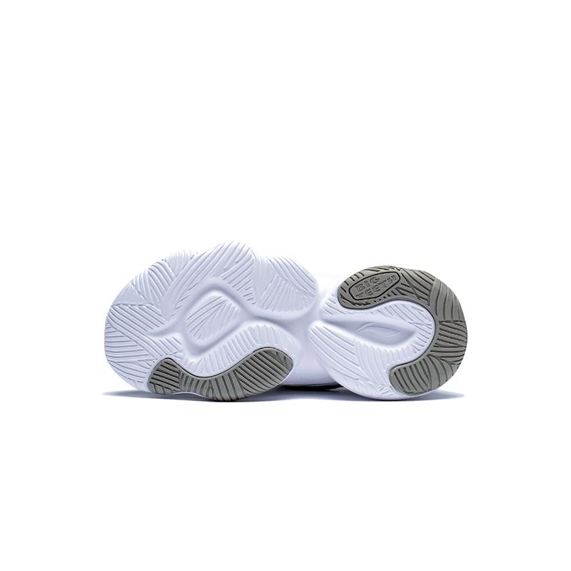 Li Ning Kids Non-Slip Wear-Resistant Low-Top Running Shoes Kids Sneakers White Blue Gray YKNT010-5