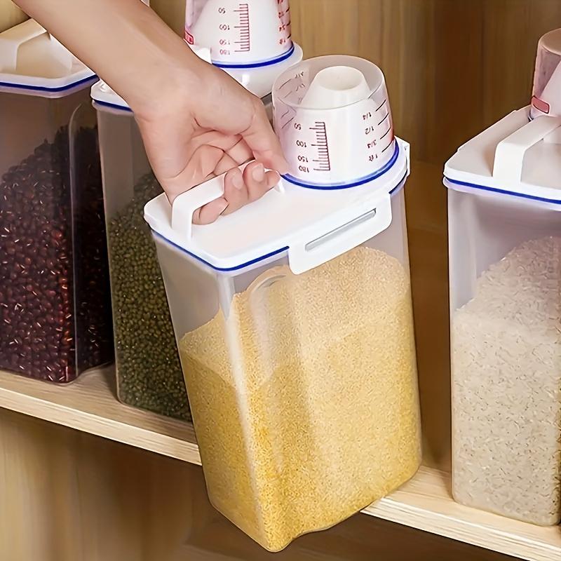 Large Capacity Cereal Storage Container Moisture-proof Insect-proof Sealed Rice Dispenser For Cereals Dog Food Kitchen Supplies