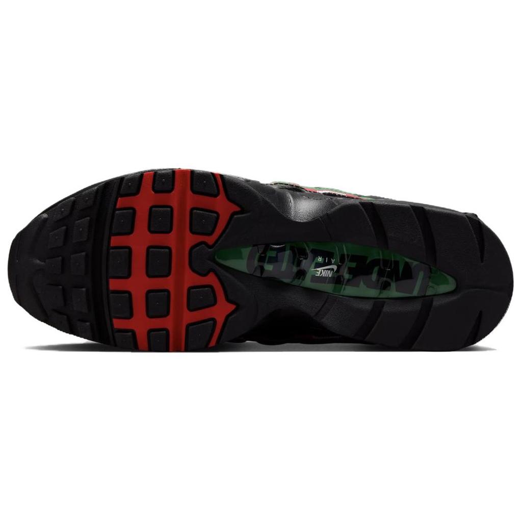 Nike x UNDEFEATED Air Max 95 Running Shoes Unisex Black Red IB4453-001