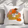 Retro Kipper de Hond Kussenhoes - Dubbelzijdige Print Sierkussenhoes Geschikt voor Bank of Bed, Afneembare Hoes met Rits, Wasbaar in de Machine Polyester