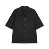 Men's Loose Fit Short-Sleeved Lapel Shirt