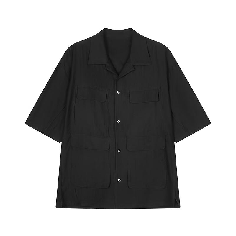 Men's Loose Fit Short-Sleeved Lapel Shirt