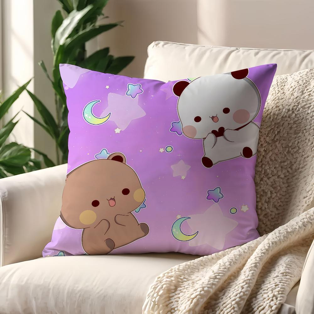 Cartoon Cute Bubu Dudu Face cushion cover Pillow Cover Decoration Room Home Sofa living Office Car Nordic Simplicity