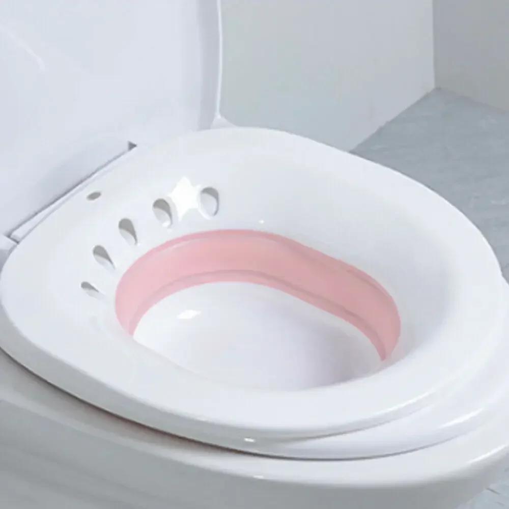 Prenosná bidetová sedacia vaňa Umývadlo pre tehotné ženy Pacient s hemoroidmi Toaleta Starší Ľudia Po pôrode Sedacia vaňa Umývadlo Bidet