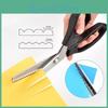 Comfort Pinking Stainless Shears Steel Grip Handled Professional Crafts Dressmaking Zig Zag Cut Scissors Sewing Scissors Fabric