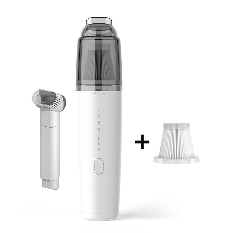 Mini Wireless Handheld Car Vacuum Cleaner with Strong Suction Low Noise Multi-Functional Portable for Car and Home Cleaning белый