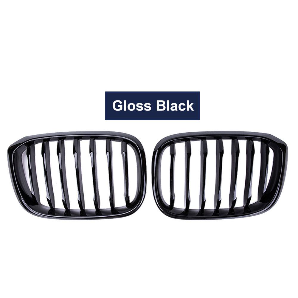 Car Front Kidney Grill For BMW3 4 X3 X4 G01 G02 G08 2018- Single Line 1Slat Gloss Matte Black Bumper Racing Grills