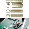 50Pieces Swivels Snap Hook, Metal Drings, Triglide Slide Buckles for DIY Handicrafts Backpacks Handbag Purse