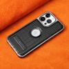 Case For iPhone 16 15 14 13 12 11 Air Pro Max 16e Crocodile Pattern Leather Magsafe Wireless Charging Metal Kickstand Cover