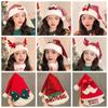 Santa Claus Christmas Hat Merry Christmas Decoration Elk Deer Cap Gift Red Plush Hat  Warm