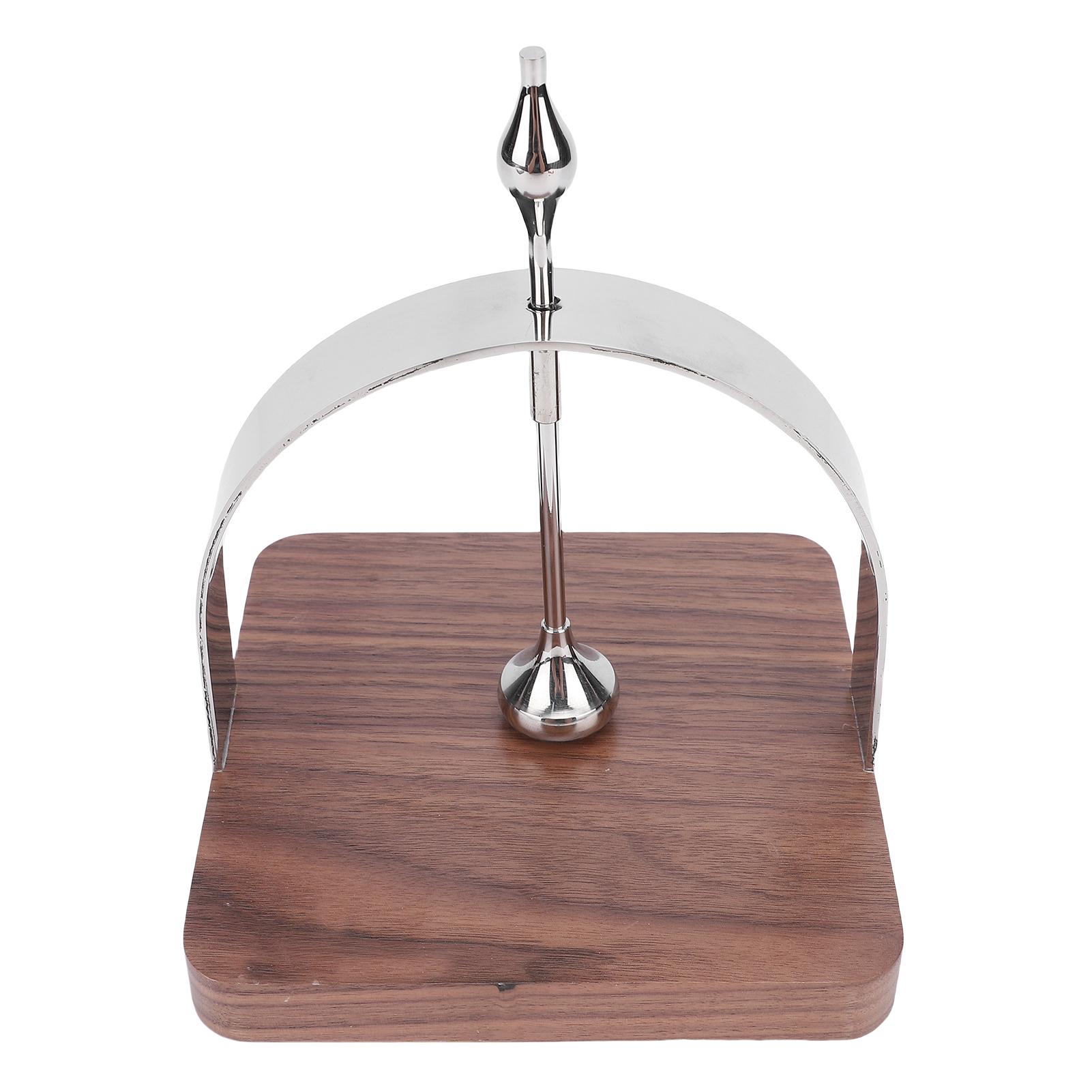 Konnwei Napkin Holder Exquisite Stainless Steel Walnut Napkin Dispenser With Weighted Arm For Kitchen Restaurant Hotel