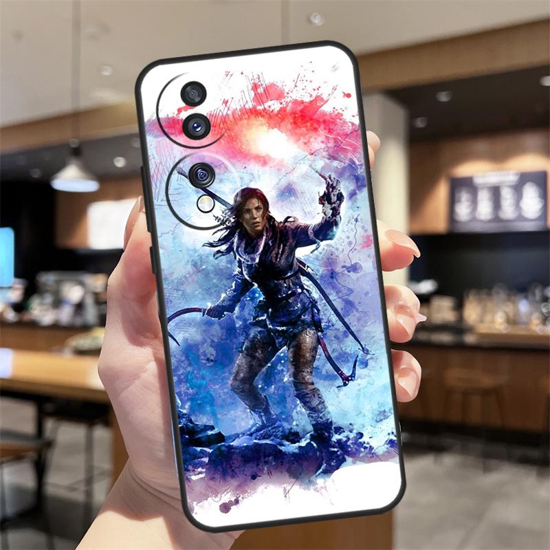 Lara Croft Tomb Raider Case For Honor Magic 7 5 6 8 Lite Honor 400 200 Pro 50 70 90 X8c X9a X9b X9c X9d Win RT Cover