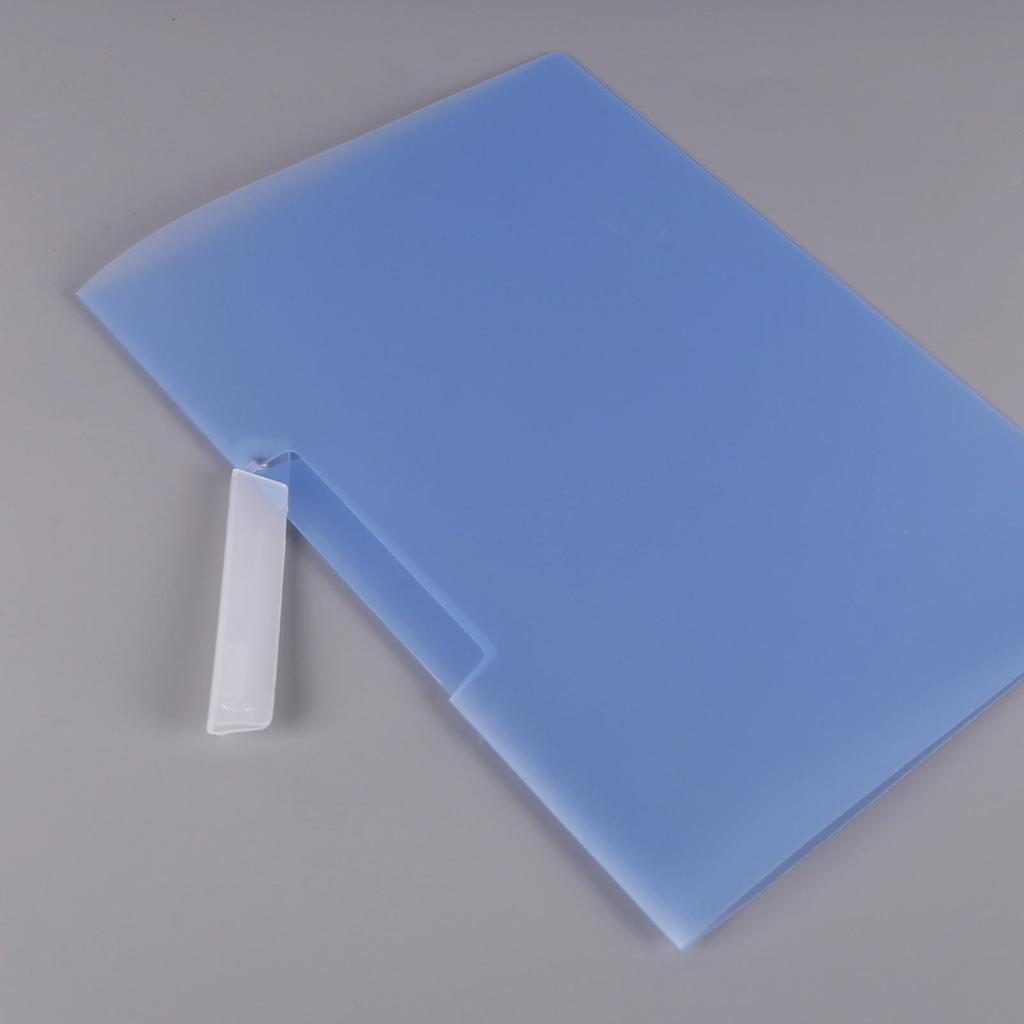 A4 Transparent Side-Opening Rotary Folder with Pull-Rod Clip