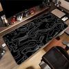 Large XXL Gaming Mousepad Art Black And White Line x x Desk Mat Anime Theme Keyboard Gamer Mouse Pad for Esports