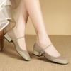 Haute Couture Version of Big-name Women's Shoes 2025 Spring New Leather Flat Mary Jane Small Leather Shoes