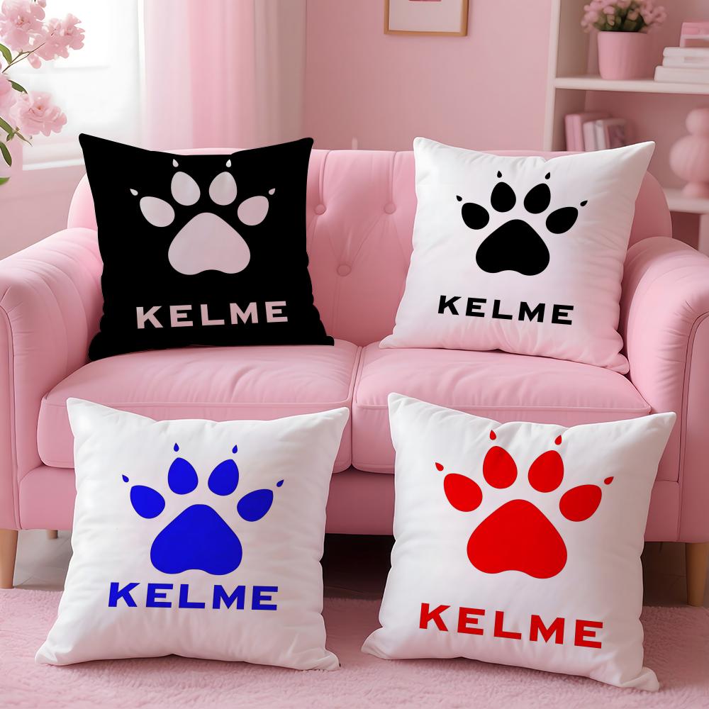 Luxury Fashion K-Kelme Cushion Cover Plush Fabric Soft Double-Sided Printed Sofa Pillow Case Colorfast Home Decor Gift