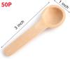 10/30/50Pcs Wooden Spoons Mini Tasting Spoons Condiments Salt Spoons for Kitchen Cooking Seasoning Oil Coffee Tea Sugar