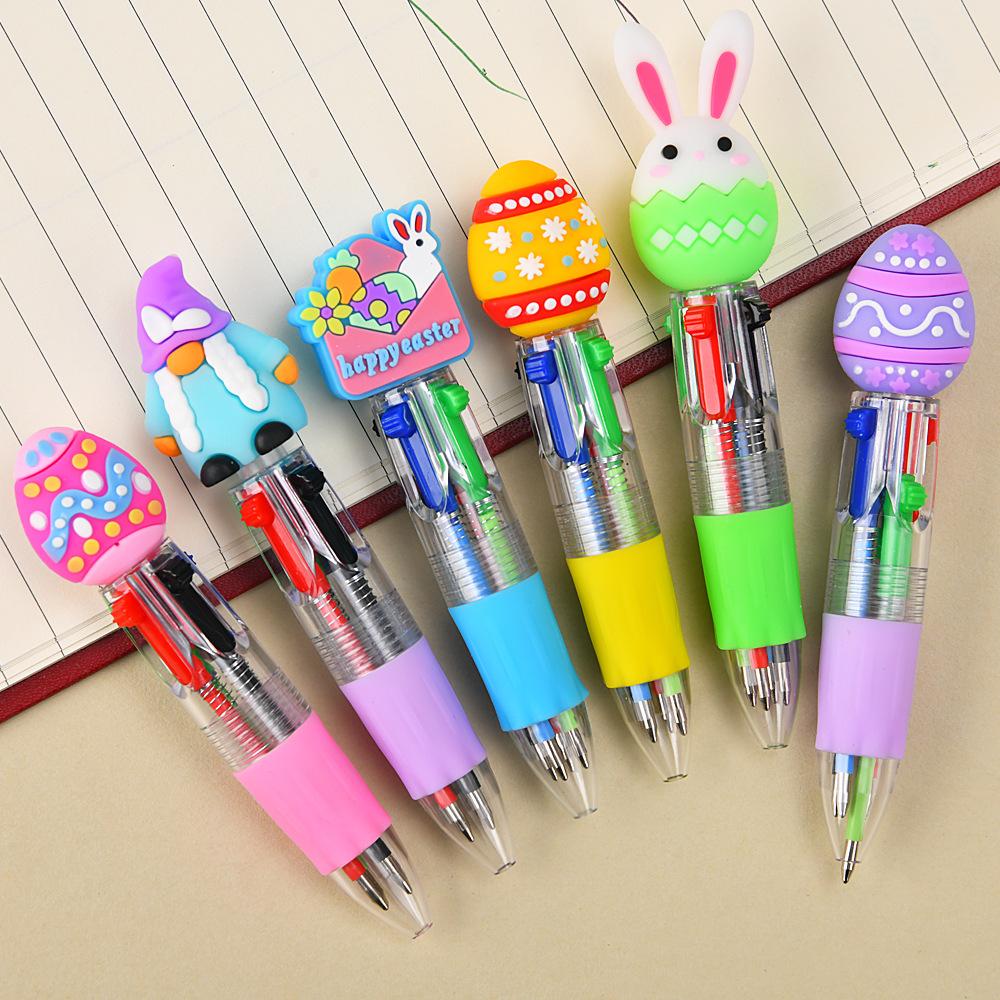 10pcs Easter Egg Bunny Pens – Cute Cartoon Theme Writing Tools for Easter Egg Filler, Party Favors, School & Office Supplies