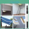 Conjunto de Corda Metálica Loft Retrátil com Ferragens de Aço Inoxidável para Acesso ao Sótão