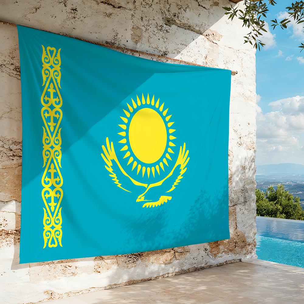 Land K-Kasachstan Flagge Für Camping Party Picknick Studio Stand Hintergrundwand Innendekoration Banner