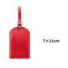 PU Leather Luggage Tags Anti Loss Baggage Boarding Bag Tag New Boarding Passes  Men